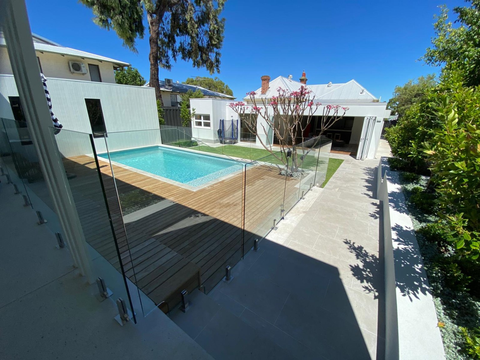 Pool courtyard overview